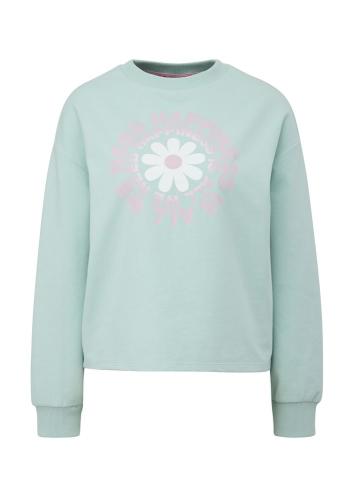 QS designed by Sweatshirt mit Frontprint ozeangrün S13 2127741 