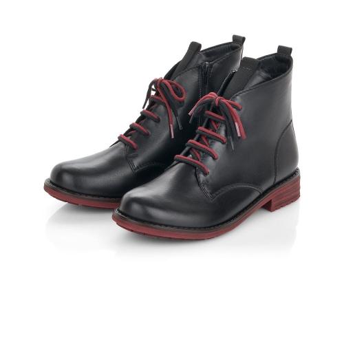 Remonte Stiefelette Weit Lammwolle Reißverschluss R5077 37 | 01 schwarz | 