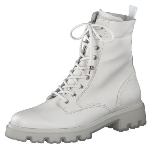 Paul Green Boots Schnürstiefel ivory Leder S22  9001-052 