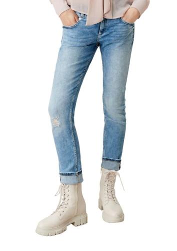 QS designed by Jeans Slim Leg Mid Rise hellblau S12 2107904 