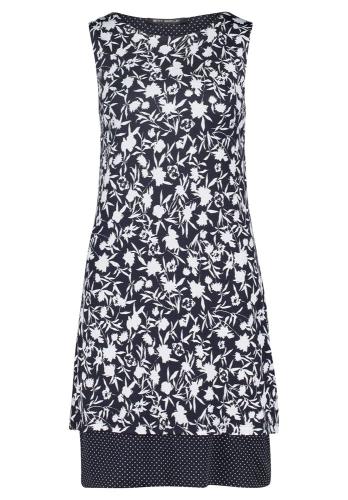 Betty Barclay Jerseykleid florales Muster Ärmellos blau S13 13771113 
