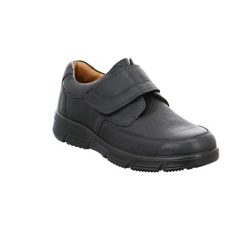 Jomos Halbschuh Slipper Klettverschluss K - Weite schwarz 461406 