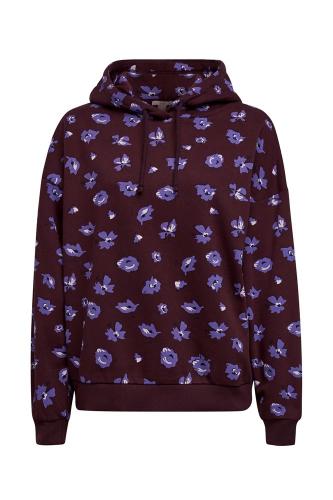 EDC Hoodie 110CC1J308 XS | C515 AUBERGINE | 