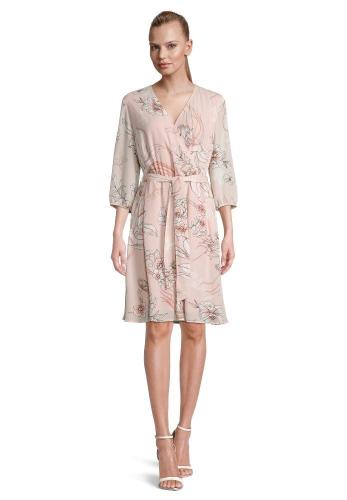 Betty Barclay Kleid 3/4 Arm Floral schwingend rosa creme 15382192 