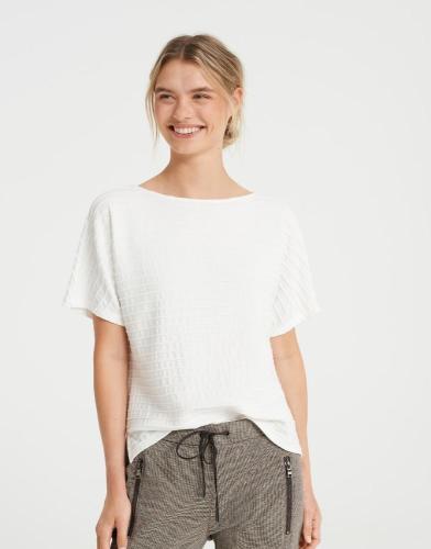 OPUS Sweatshirt GIWAN Ringelstruktur milk S22 10077110638143 