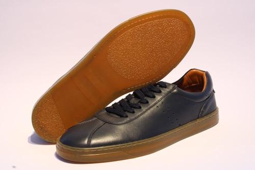 Marc Shoes STELLAN Herren Halbschuh Schnürer Glattleder blau 831402 