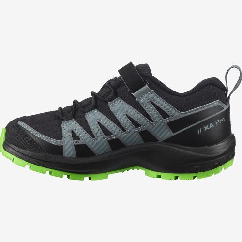 Salomon XA PRO V8 CSWP K Kinder Sneaker Sportschuh schwarz S21 L41437300 