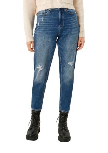 QS designed by Jeans Mom Fit Relaxed blau S12 2105913 34 | 57Z4 dark blue | 