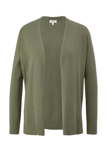 s.Oliver Strickjacke aus Viskosemix grün, braun, grau, schwarz S13  2127027 