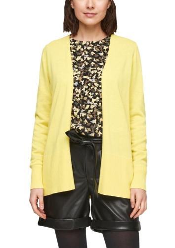 s.Oliver Strickjacke mit breiter Rippblende S11 2060951 34 | 1181 lime yello | 