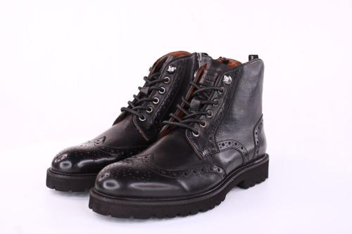 Marc Shoes NATHAN Herren Schnürboot Brogue Lochverzierung schwarz S21 831631 
