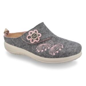 Fly Flot Hausschuh grau combi 863981 