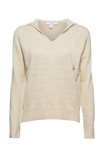 ESPRIT Pullover Hoodie Leinen 031EE1I302 L | E289 SAND 5 | 