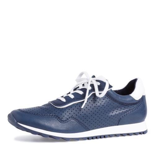 Tamaris Schnürer Sneaker Leder navy  1-1-23618-26 37 | 810 NAVY/WHITE | 