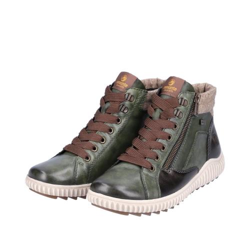 Remonte Schnürschuh Leder TEX- Membran Wechselfußbett grün S22 R8271-54 