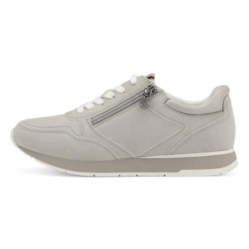 Tamaris Sneaker Schnürhalbschuh Reißverschluss Wechselfußbett grau S13 1-1-23613-20 