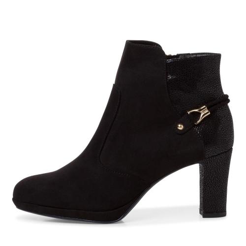 Tamaris elegante StiefeletteTOUCHit Fußbett schwarz S22 1-1-25335-29 