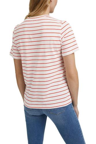ESPRIT T- Shirt gestreift 041EE1K348 XL | E635 ORANGE RED | 