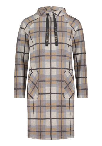 Betty Barclay Shirtkleid Stehkragen aufgesetzte Taschen grau S22  12321134 