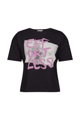 EDC T- Shirt Graffiti- Print Rundhalsausschnitt schwarz, weiß S12 052CC1K336 