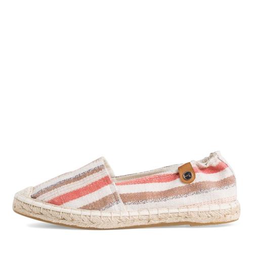 Tamaris Espadrill Slipper blau gestreift 1-1-24605-26 38 | 957 ETHNO STRIP | 