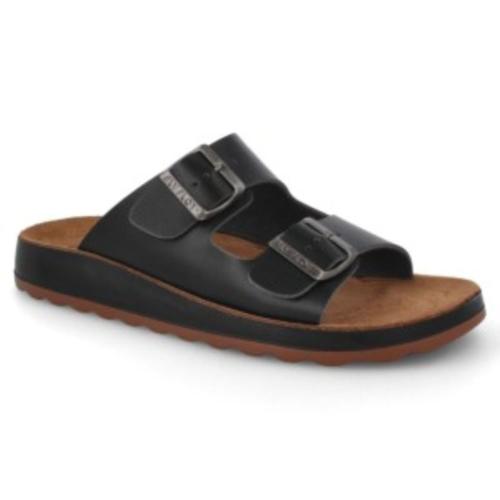 Fly Flot  Herren Hausschuh Pantolette schwarz S12 665816 