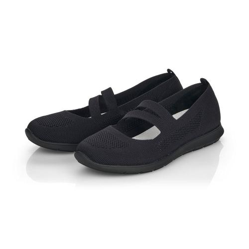 Remonte Damen Ballerinas schwarz R7102-01 