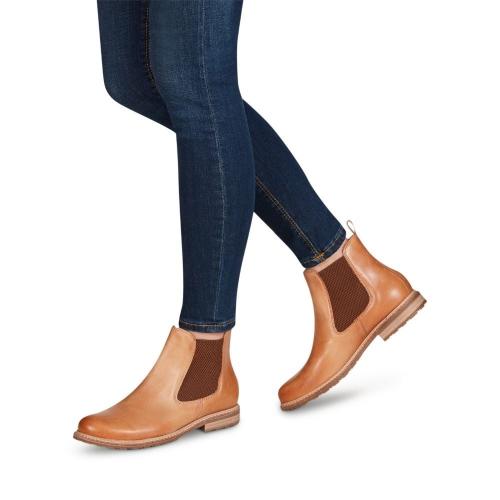 Tamaris Chelsea Boot camel 1-1-25056-27 42 | 312 CAMEL LEATH | 