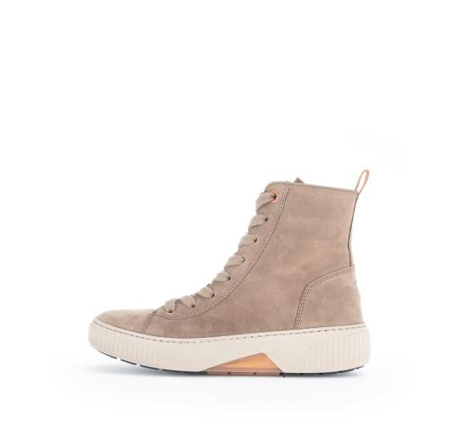 Gabor rollingsoft Schnürstiefelette Rauleder Wechselfußbett beige S22 96.805.44 3,5 | wood/orange(Fla | G