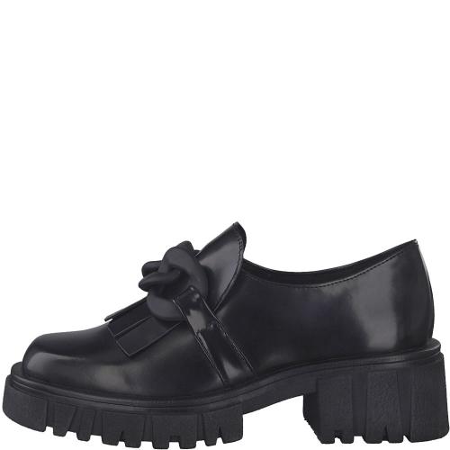 MARCO TOZZI Slipper Loafer Kettendetail  schwarz S22  2-2-24706-29 
