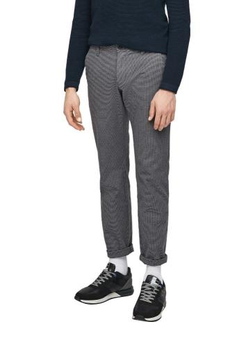 s.Oliver Hose Regular Fit mit Pepita Muster 2055872 