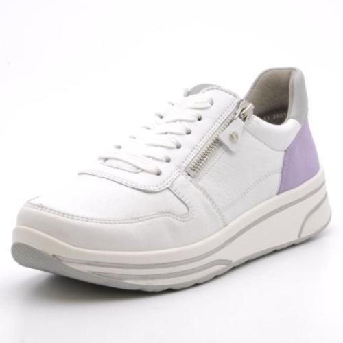 ARA SAPPORO Sneaker Reißverschluss Leder weiß 1232440 