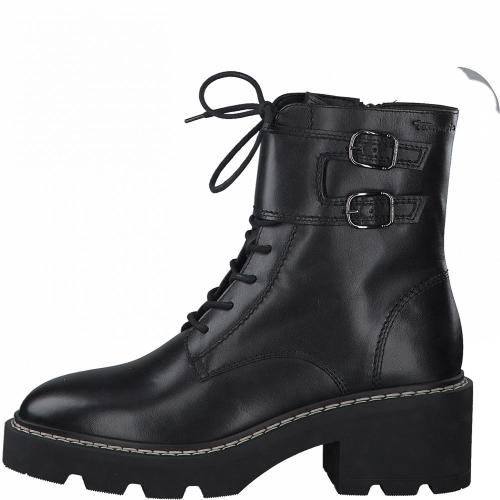 Tamaris Stiefelette Schließe Leder schwarz S21  1-1-25271-27 41 | 003 BLACK LEATH | 
