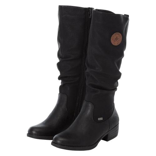 Rieker Stiefel  RiekerTex  Warmfutter Reißverschluss schwarz 93157 