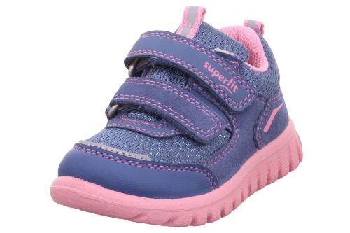 SUPERFIT SPORT7 MINI Blau Rosa Sneaker 1-006194-8060 