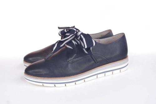 Marco Tozzi Schnürschuh Leder blau  2-2-23209-32 