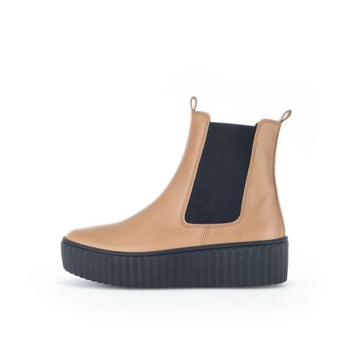 Gabor by Yvonne Catterfeld Chelsea-Boot Leder Wechselfußbett braun S22 93.712.24 5,5 | chino (schwarz) | F