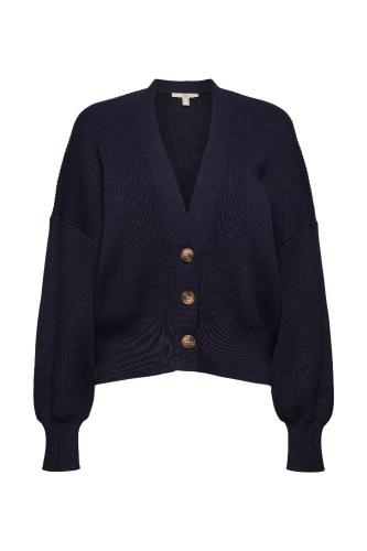 EDC Cardigan Strickjacke Biobaumwolle  blau S12 992CC1I302 