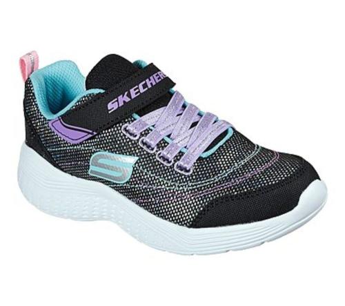 Skechers Snap Sprints-Eternal Shine Mädchen Sneaker Glitzmesh Waschmaschinenfest schwarz S22 302455L 