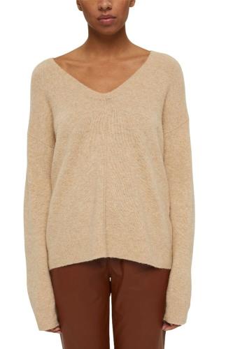 ESPRIT V-Neck-Pullover mit Wolle 991EE1I325 L | E289 SAND 5 | 