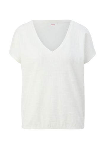 s.Oliver T-Shirt mit Fledermausärmeln weiß, grün, schwarz S13  2130700 