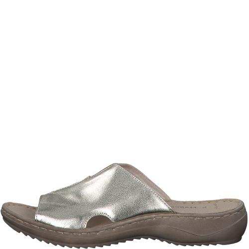 Marco Tozzi Pantolette Leder weiß, platinum S13 2-2-27901-20 