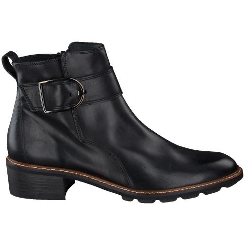 Paul Green Stiefelette Relax Weite Wechselfußbett Reißverschluss Leder schwarz 9576 