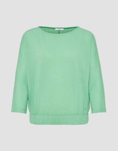 OPUS Sweatshirt Guzzina überschnittener Fledermausärmel in ¾ Länge grün S13 10153111191177 