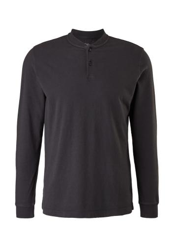 s.Oliver Henley- Shirt langarm blau schwarz S12  2116858 L | 9999 black | 