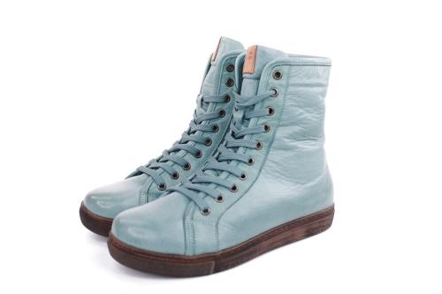 Andrea Conti Damen Schnürboots Schnürstiefelette Leder Warmfutter blau S22 0342856797 