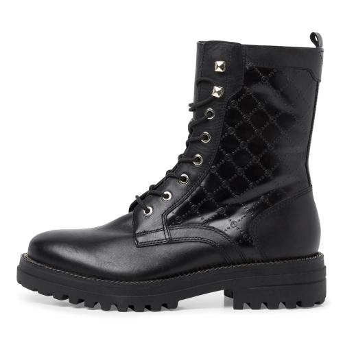 Tamaris Schnürboots, Schnürstiefelette Logo- Prägung TOUCHit-Fußbett  schwarz S22 1-1-25224-29 