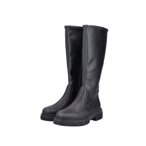 Rieker Antistress Damen Langschaftstiefel schwarz S22 M3891-00 41 | schwarz/schwarz | F