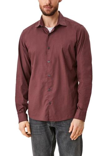 s.Oliver Hemd Stretch Slim Fit lila gemustert S21 2107804 