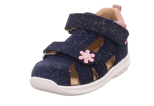 Legero Sandale mit Klettverschluss BUMBLEBEE - blau/rosa S13  1-000388-8000 